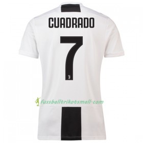 Günstige Fußballtrikots Juventus Turin Cuadrado 7 2018-2019 Kurzarm Heimtrikotsatz kaufen